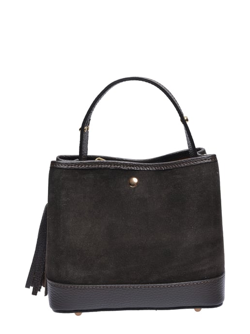 Luisa Vannini Two-Tone Cowhide Leather Bag - Image 1