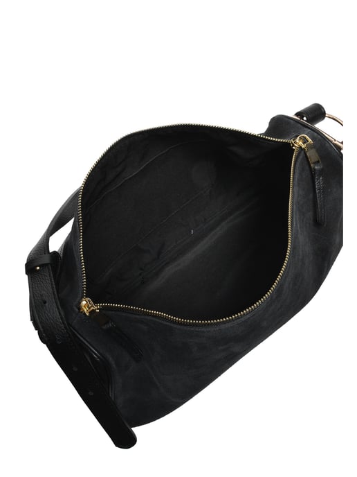 Luisa Vannini Zwart Rundleer Tas - Image 4
