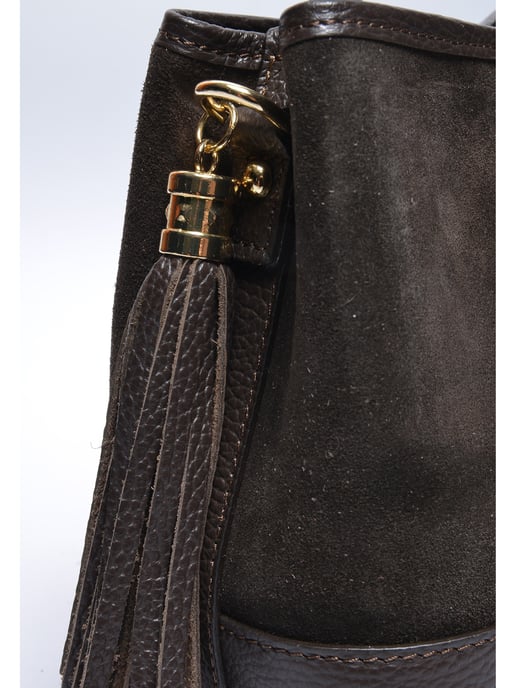 Luisa Vannini Two-Tone Cowhide Leather Bag - Image 3