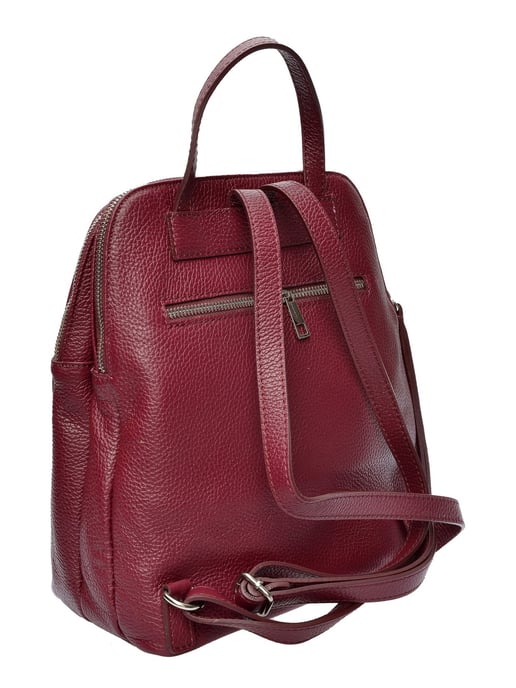 Isabella Rhea Burgundy Calf Leather Backpack - Image 2