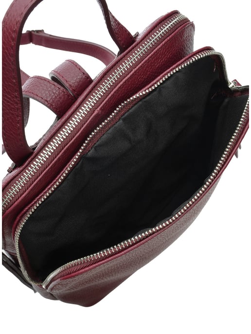 Isabella Rhea Burgundy Calf Leather Backpack - Image 4
