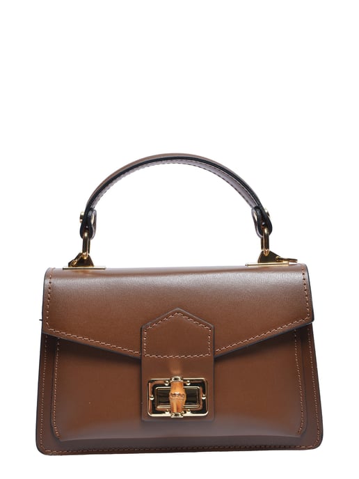 Roberta M Bordeauxrood Rundleer Tas - Image 1