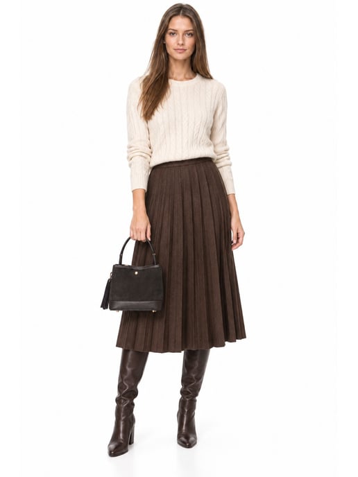 Luisa Vannini Two-Tone Cowhide Leather Bag - Image 6