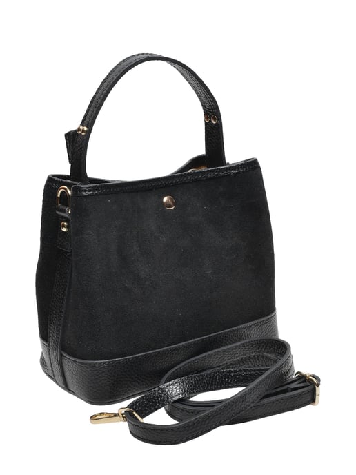 Luisa Vannini ZWART Rundleer Tas - Image 2