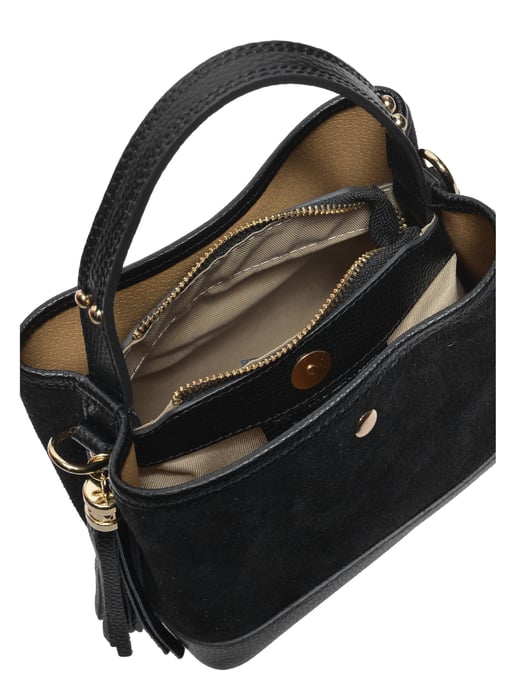 Luisa Vannini ZWART Rundleer Tas - Image 4