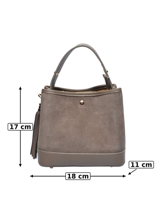 Luisa Vannini MUD Cowhide Leather Bag - Image 5