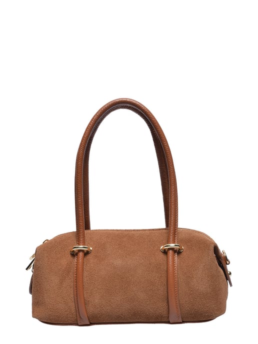 Luisa Vannini COGNAC Rundleer Tas - Image 1