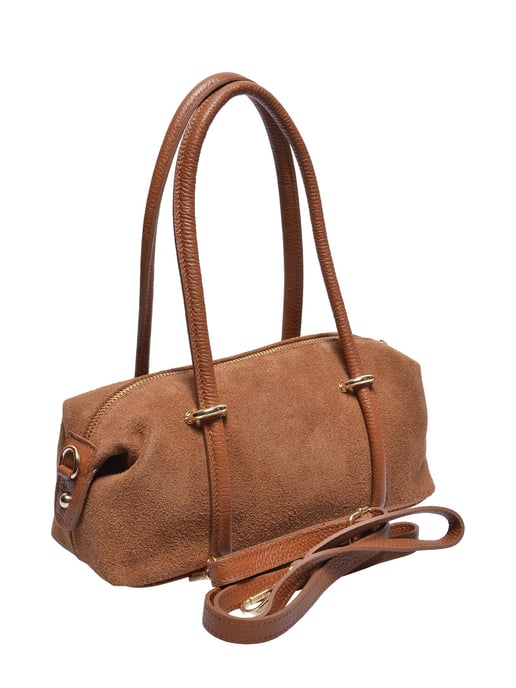 Luisa Vannini COGNAC Rundleer Tas - Image 2