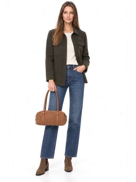 Luisa Vannini COGNAC Rundleer Tas - Image 6