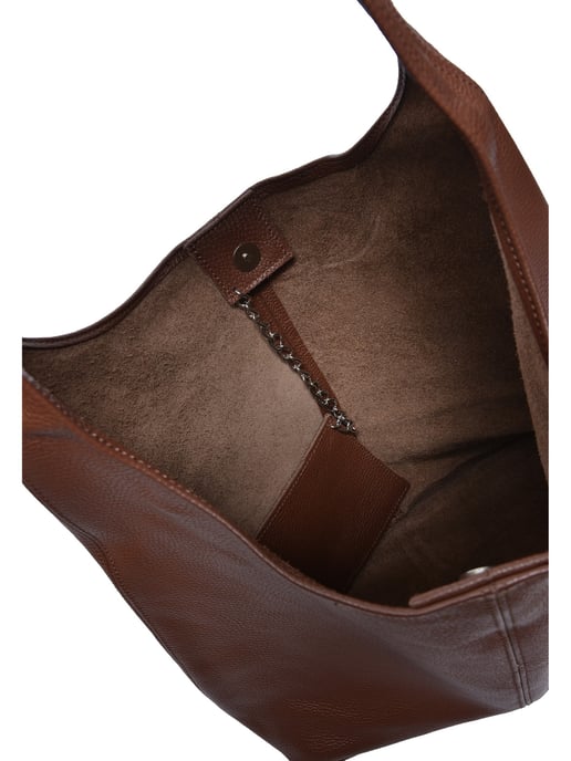 Roberta M Bordeauxrood Rundleer Tas - Image 4