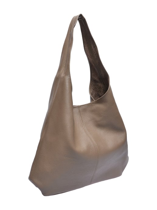 Roberta M Beige Rundleer Tas - Image 2