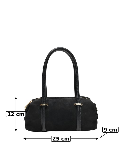 Luisa Vannini ZWART Rundleer Tas - Image 5