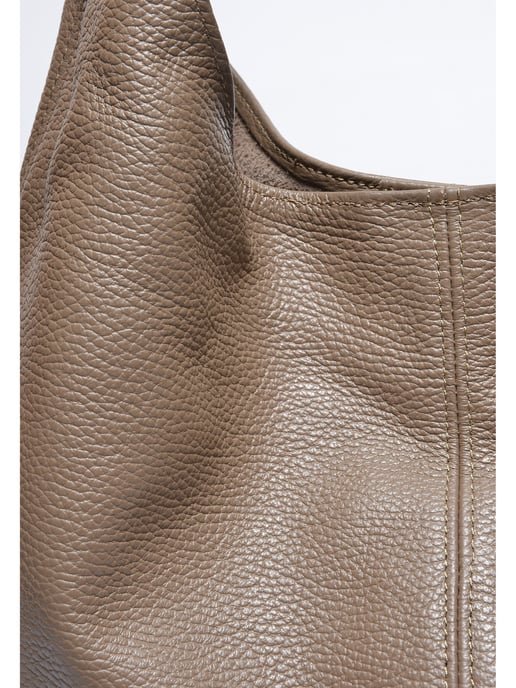Roberta M Beige Rundleer Tas - Image 3