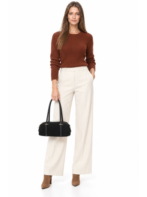 Luisa Vannini ZWART Rundleer Tas - Image 6