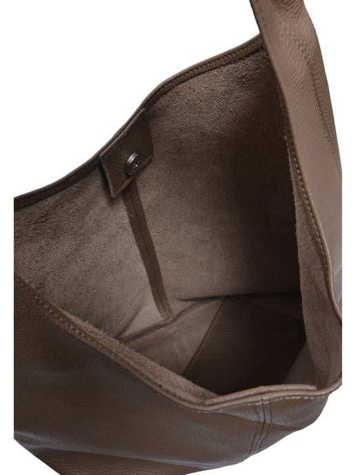 Roberta M Beige Rundleer Tas - Image 4