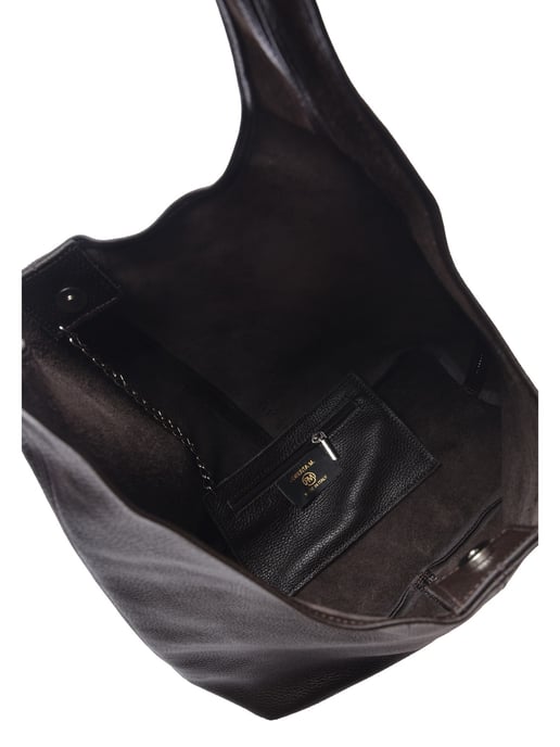 Roberta M Bordeauxrood Rundleer Tas - Image 4