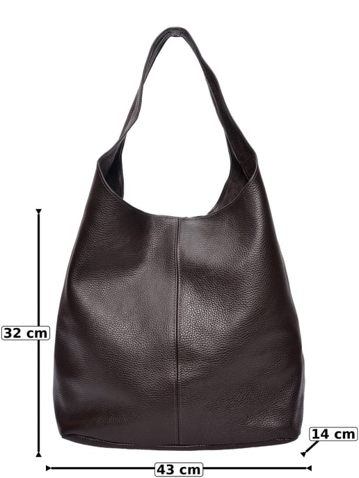 Roberta M Bordeauxrood Rundleer Tas - Image 6