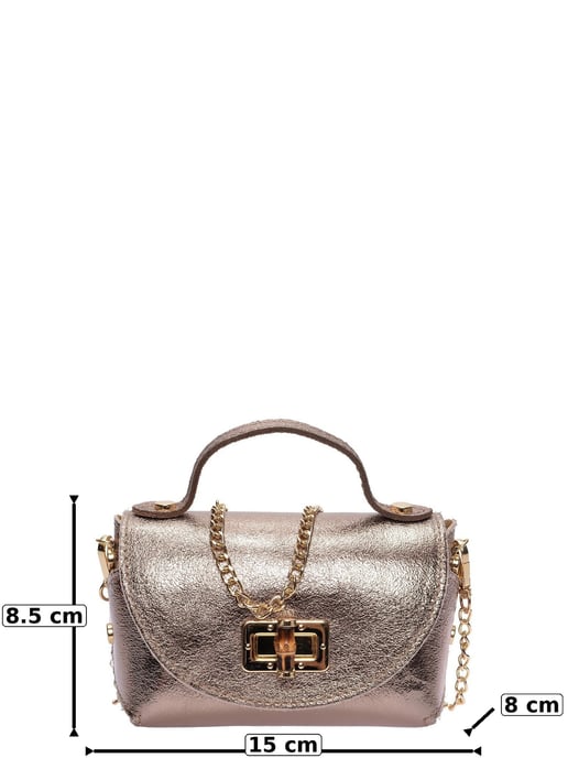 Roberta M Bronze Calfskin Bag - Image 6