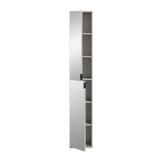 Furnilux Smal spiegelkast kasjmier moderne opbergkast voor hal of slaapkamer 193 cm - Image 2