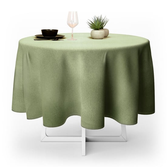 Unique Living tafelkleed levi tea green 170cm Ø - Image 1