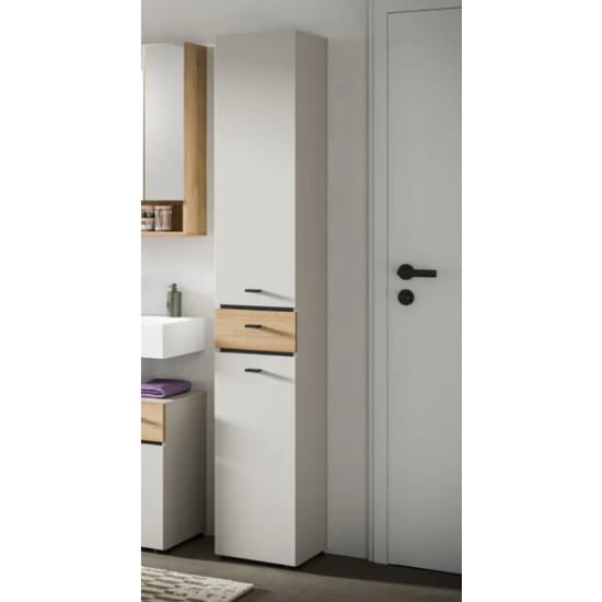 Furnilux Slimme hoge kast in kasjmier 4 planken en lade opbergwonder voor kleine - Image 2