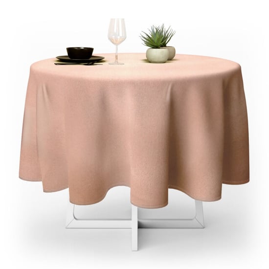 Unique Living tafelkleed levi old pink 170cm Ø - Image 1