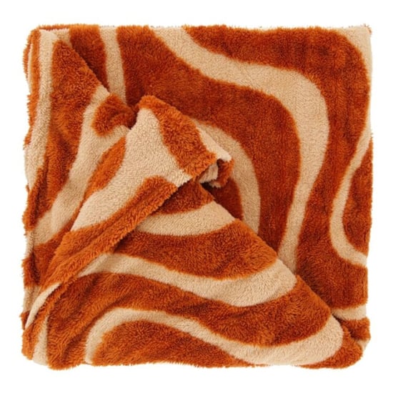 Unique Living plaid maud orange flame 150x200cm - Image 1