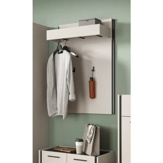Furnilux Paneel in kasjmier melamine moderne opbergkast voor hal of garderobe - Image 6