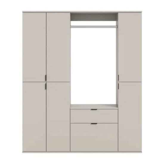 Furnilux Garderobecombinatie kasjmier moderne opbergkast met ladekast 152 cm breed - Image 3