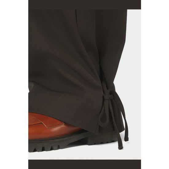 Neo Noir isotta structure tie pants 170430 676 dark brown - Image 6