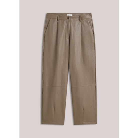 Summum 4s3043-12526 756 balloon trouser soft faux leather sepia brown - Image 2