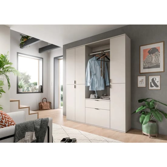 Furnilux Moderne ladekast met garderobestaaf kasjmier design op wielen - Image 4