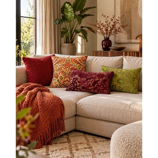 NOVÉE Heritage burgundy kussenhoes | 30x50 cm | velvet/polyester - Image 2