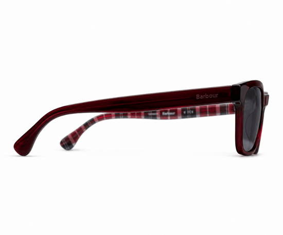 Barbour BA8104 C1 Red Sunglasses - Image 4