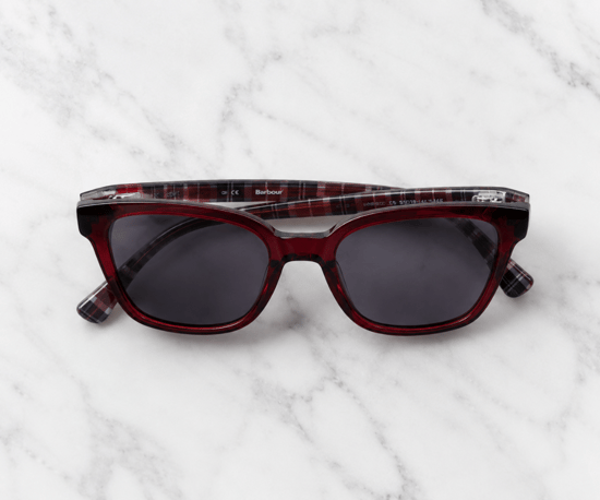 Barbour BA8104 C1 Red Sunglasses - Image 5