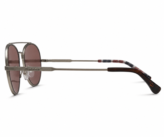 Barbour BA8112 C1 Silver Gun Metal Sunglasses - Image 3