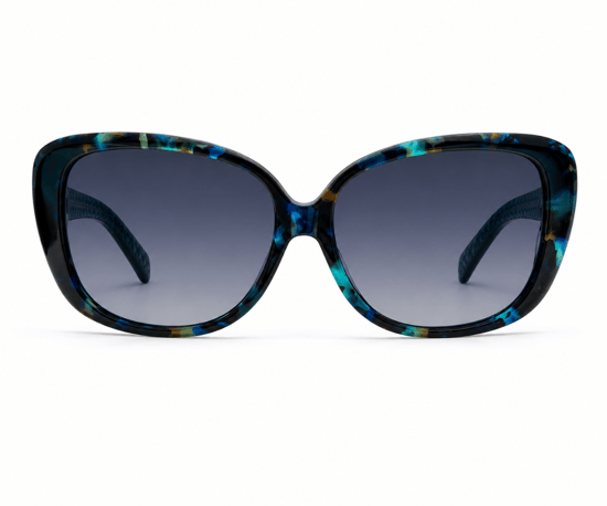 Karen Millen KM5060 604 Teal Blue Sunglasses - Image 2