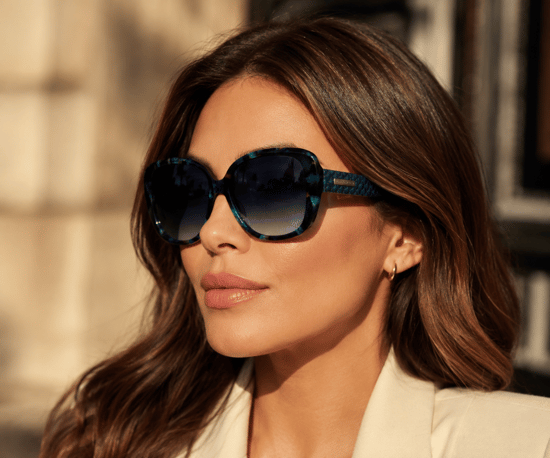 Karen Millen KM5060 604 Teal Blue Sunglasses - Image 6