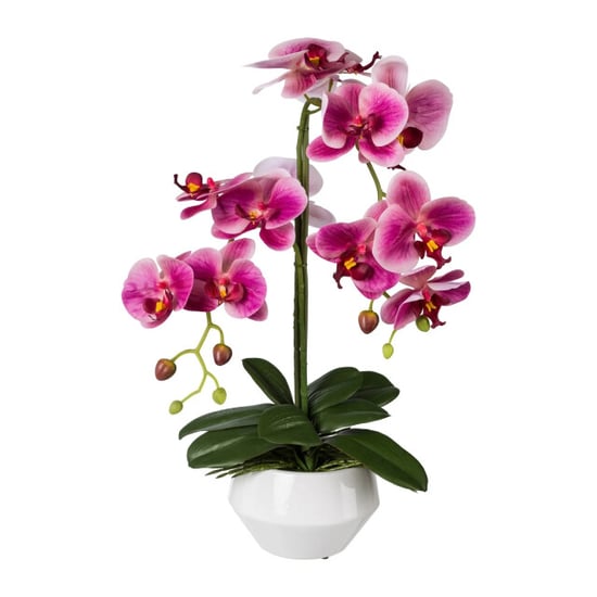Kopu ® kunstorchidee 52 cm - witte pot phalaenopsis - Image 1