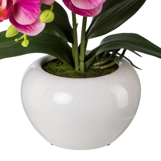 Kopu ® kunstorchidee 35 cm - witte pot phalaenopsis - Image 3