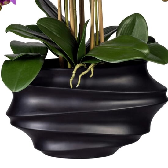 Kopu ® kunstorchidee 75 cm - zwarte vaas phalaenopsis - Image 3