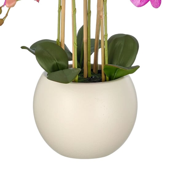 Kopu ® kunstorchidee 65 cm - crèmekleurige pot phalaenopsis - Image 4