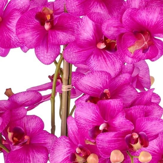 Kopu ® kunstorchidee 80 cm - zwarte schaal phalaenopsis - Image 6