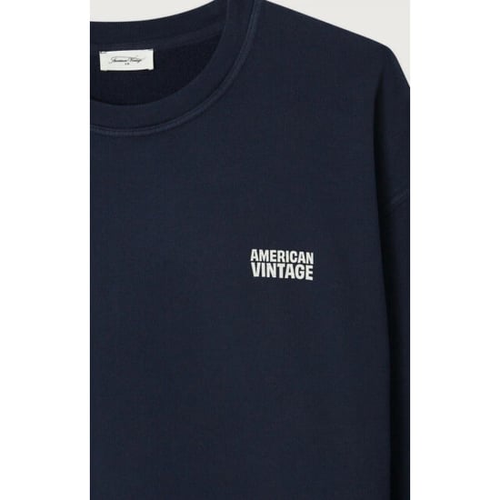 American Vintage Mpli03b sweat plizzy navy - Image 4