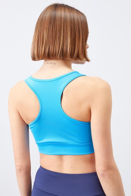 Sleeveless Cropped Fitted Sports Top - Image 6