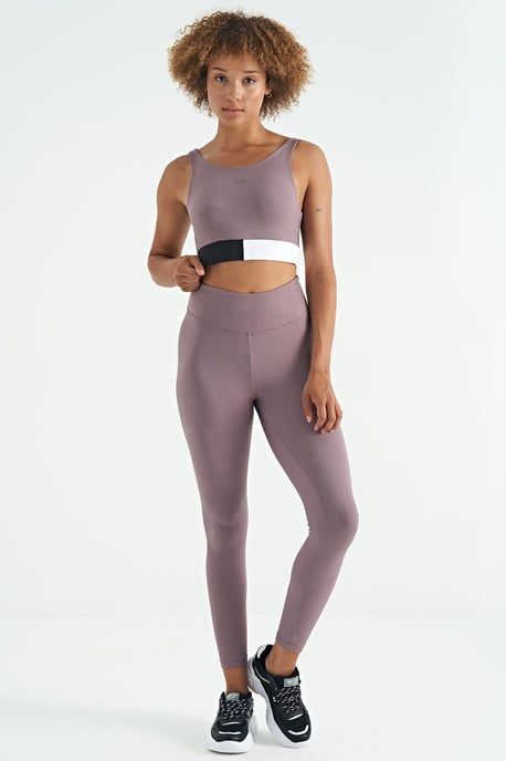 Crop Sleeveless Color-block Sports Top - Image 5