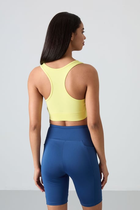 Sleeveless Cropped Fitted Sports Top - Image 6