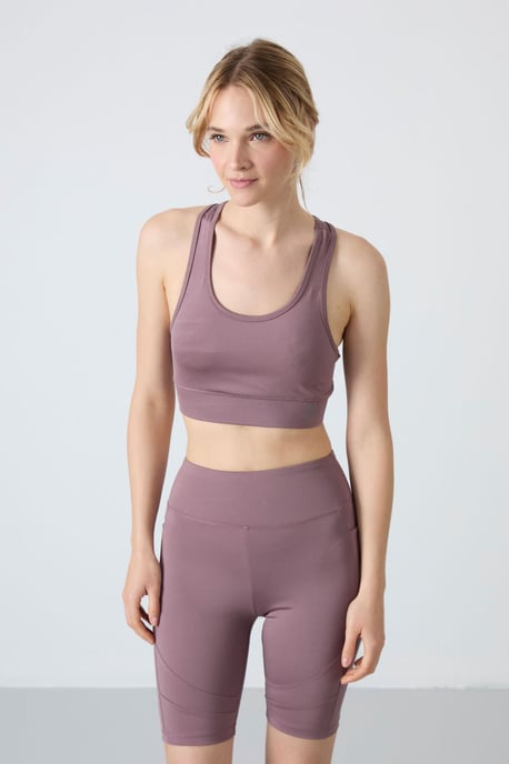 Sleeveless Cropped Fitted Sports Top - Image 5