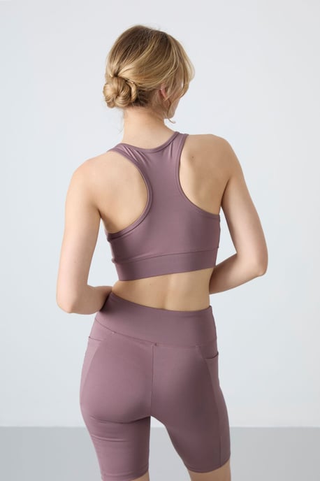 Sleeveless Cropped Fitted Sports Top - Image 6