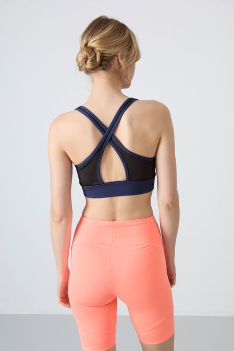 Fitted Sleeveless Crop Sports Top - Image 5